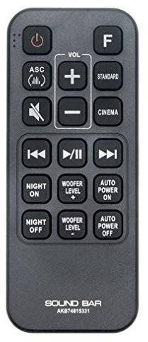 VINABTY AKB74815331 Remote Control Replacement for LG Soundbar SH4DWEULLK SH4D SH4 DSH5 SPH5B-W SPH5B-W SPJ4B-W