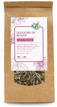 CALLE DE LAS PLANTAS - Té de hierbas Dolores de Reglas 100g | Infusión Natural Calmante para Aliviar el Dolor Menstrual | Bienestar Femenino