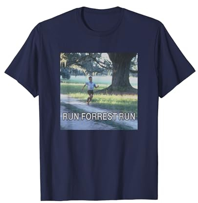 Forrest Gump Run Forrest Run Photo Panel T-Shirt