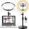 Selfie Ring Light with Stand and Phone Holder, 10'' Dimmable Desktop LED Circle for Laptop,Computer, Lighting Kit Gifts Live Streaming/Laptop Video Conference/Chat/Makeup/YouTube/Tiktok/Vlog