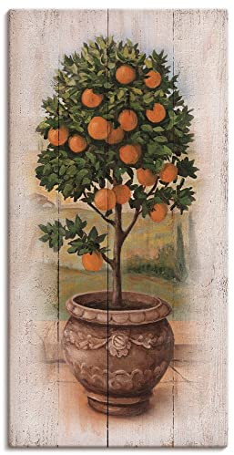 ARTland Wanddeko Wandbild Alu Verbundplatte für Innen & Outdoor Bild 30x60 cm Pflanzen- & Blumen Bäume Obstbaum U0PV
