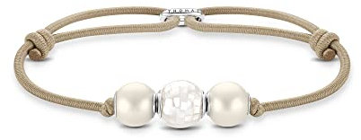 Thomas Sabo Unisex Armband Bead beige 925 Sterlingsilber A2074-170-19-L22V