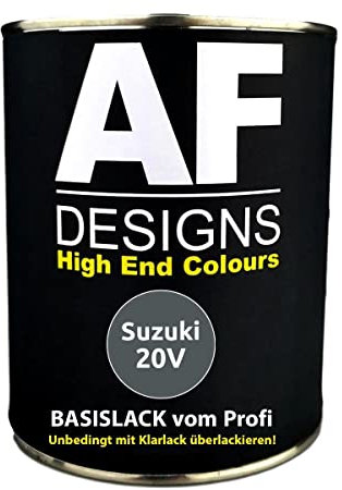 Alex Flittner Designs 1L Car Paint for Suzuki 20V Grey Metallic Car Paint Ready to Spray