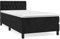 vidaXL Boxspringbett mit Matratze Bett Polsterbett Bettrahmen Bettgestell Lattenrost Einzelbett Hotelbett Schlafzimmerbett Schwarz 90x200cm Samt
