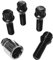 Candado para llantas, M14 x 1,5 x 35 mm, cintura cónica, 60°, 4 candados negros para llantas, 4 unidades, antirrobo, antirrobo, bloqueo de ruedas, tornillos de rueda