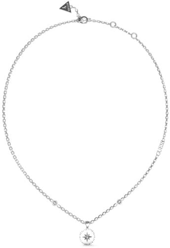 Guess Rosa dei venti da donna 40-45,7 cm e 4 G Rh 43 cm argento, 43 CM, Metallo, Nessuna gemma