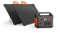 Jackery Station d'Énergie Portable Explorer 1000, centrale électrique 1002Wh avec 2 panneaux solaires SolarSaga 80W, Absorption solaire double face, camping