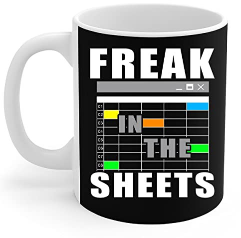 908 Kaffeebecher Keramik Tasse Geschenktasse Lustig Geschenk Weihnachten 330ml Buchhalter – Lustiger Freak In The Sheets Analyst Sekretär