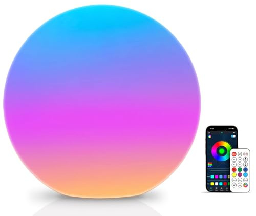 LOFTEK 12-inch Smart LED Ball Lamp with APP & Music Sync, Corded Electric