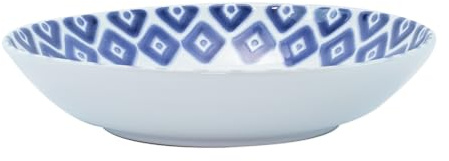 Vietri Viva Santorini Collection Italian Dinnerware Sets (Diamond Medium Serving Bowl)
