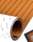 Abahub Boat Fitting EVA Foam Self-Adhesive Boots Flooring Non-Slip Faux Teak Marine Boat Decking Mat for Boats Yacht Floor Swimming Pool 121 x 42 cm, 243 cm x 6/42/60/73/91/115 cm