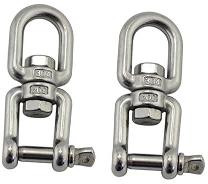 Kisangel Drehhaken 2 Stück Edelstahl Zum Drehen Federhaken