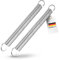 Lot de 2 ressorts de porte de garage universels - Disponible en 9 tailles différentes - Ressorts de porte de garage galvanisés en acier au manganèse - (430 x 43 x 5 mm - Force de traction : 98 kg)