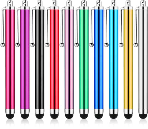 Andibro Stylets pour Écrans Tactiles, 10pièces Stylet Universel Stylets Très sensibles Stylets pour Téléphone Portable Stylo pour Tablette pour Smartphones Compatible Tablette (A)
