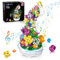 Blumen Bausatz Mit LED Licht Und Spieluhr - 571 Teile Bonsai Bausteinspielzeug, Rotierende Spieluhr, Heimdekoration, Valentinstag, Geburtstagsgeschenk Für 6-12 Jahre Kinder Und Erwachsene
