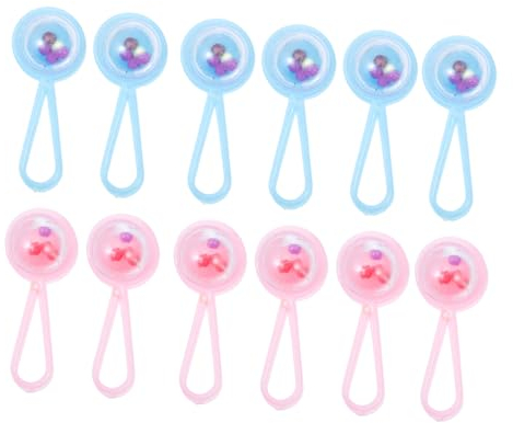 BESTonZON 48 Stück Kleine Glocken Zubehör Für Babyparty Mini Taufe Ornamente Schüttelglocken Mini Babyparty Mini Handglocke Babyparty Taufe Mini