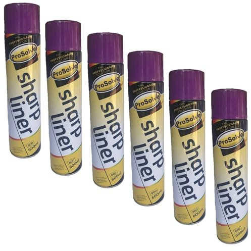 PDL – PegDev - Purple Liner Marker Paint, Durable Line Marking for Metal, Car Parks, Fields, Roads, Pitches (6)