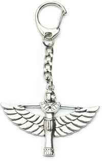 Miniblings Isis Figur Schlüsselanhänger Ägypten Göttin Gottheit silber - Handmade Modeschmuck I Anhänger Schlüsselring Schlüsselband Keyring