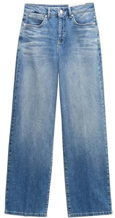 someday Damen Wide | Wide Leg Denim CELLMA Iconic Mid Rise aus BCI Cotton Mix mid Hazy Blue, 40