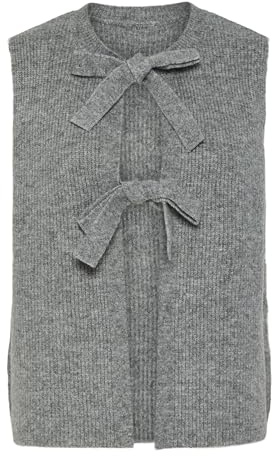PIECES female Strickweste PCSILLY