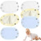 6 Pezzi Allunga Body Neonato Prolunga Body Neonato Bambino Body Extender Tutina Lunghezza Regolabile Tessuto Cotone per Extender Body Neonato Unisex-Bimbi (Blu, Bianco+Giallo)