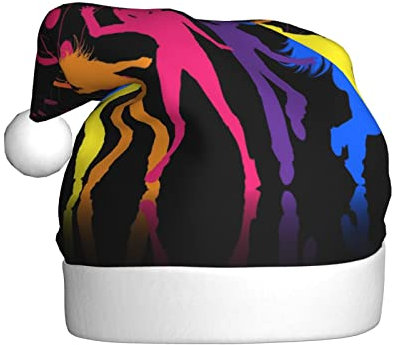 Vanani Tanzen mit Musik Weihnachtsmützen, Unisex, Plüsch, bequem, Weihnachtsfeierhüte, Neujahrsfeier-Dekorationen