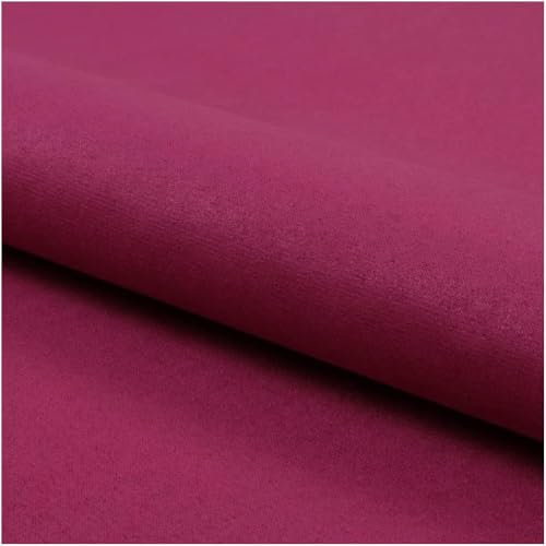 Fabreco NUBUK Polsterstoff Meterware 148 cm breit, 100% Polyester, Gewicht 300 g/lfm, Microfaser, Velourleder ideal als oder Möbelstoff für Sofakissen, Polsterbezüge - Rosa