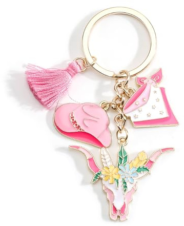 Tranbath Personalisierter Schlüsselanhänger, Geschenk für Frauen mit Cowboy-Stil, Perfekt für Freundin, Schwester, Mama, Oma, Geburtstagsgeschenk