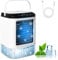 Bwaliffury Condizionatore Portatile 4 in 1, Raffreddatore D'aria Portatile,Mini Climatizzatore, 3 Velocità & 2 Modalità Nebbia,900ML& Luce a 7 Colori, 90° Oscillation, Con Maniglia per Casa e Ufficio