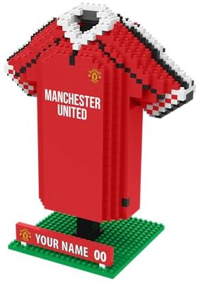 FOCO Offizielles Lizenzprodukt Personalisiertes Fußball-3D-BRXLZ-Schreibtisch-Trikot (Manchester United FC (1035-teilig))