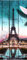 wandmotiv24 Türtapete Holz Blüten Paris Eiffelturm 80 x 200cm (B x H) - Dekorfolie selbstklebend Sticker für Türen, Türfolie, Aufkleber, M0543