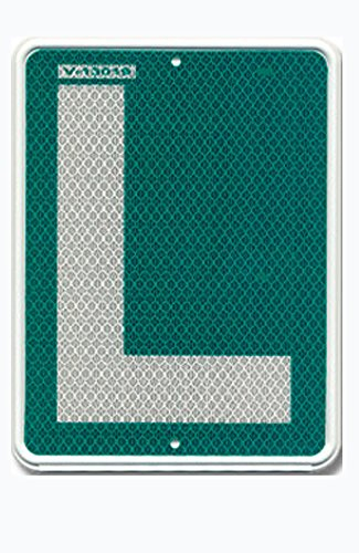 Placa L V13 Homologada Conductor Novel Moto y Ciclomotor