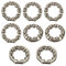 BAIBEI 8Pcs Fahrrad Kugellager, 1/4 Zoll x 9 Kugellager, Stahl, Kurbellager, Fahrradkurbel, Lowrider-Bikes, Beach Cruiser, Limos, Stretch-Fahrräder