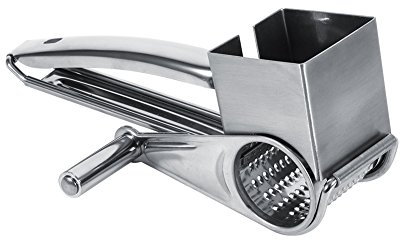 Käsereibe, Käsereibe Trommelreibe mit Kurbel, Multifunktionale Küchenmaschine Rotary Cheese Grater aus Edelstahl 1 Trommel Slice Shred Tool für Müheloses Reiben Käse Nüsse