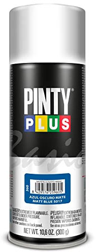 PINTY PLUS Pintura en Spray Basic 520cc Azul Oscuro Mate 5017, 400ml-520cc