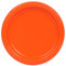 Unique-Platos de Papel Ecológicos-18 cm Naranja-Paquete de 8, sólido, color orange, pack de de (3224EU)