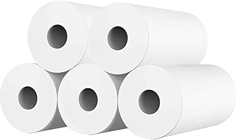 Hangrui 5 Rollen Druckpapier für Kinderkamera,Sofortdruck Thermopapier,Kamera-Druckpapier,Nachfüllpapier für Kinderkamera,Thermopapier,Foto-Druckerpapierrolle(Länge: 2,16inch & Breite: 1,1inch)