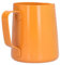 400ml Edelstahl Milchkrug Aufschäumen, Aufschäumen Krug Kaffee Milchaufschäumen Krug Tasse Milchkanne für die Heimküche(Orange)