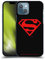 Head Case Designs Licenza Ufficiale Superman DC Comics Nero E Rosso Logo Custodia Cover Dura per Parte Posteriore Compatibile con Apple iPhone 13