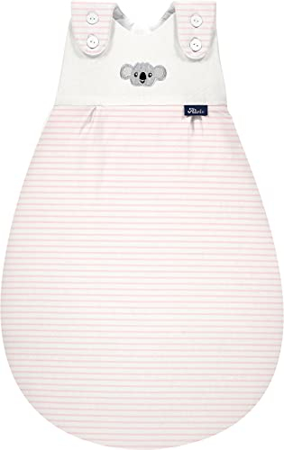 Alvi Baby Mäxchen Außensack ringlets koala rose/Ganzjahresschlafsack mitwachsend/Babyschlafsack größenverstellbar/Alvi Kinderschlafsack ohne Ärmel/für Jungen und Mädchen ab 0 Monate