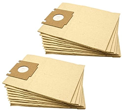vhbw 20x Sacs compatible avec Rowenta Z 727 Tonixo, ZR 455, ZR-455, ZR455 aspirateur - papier, 23cm x 18cm, couleur sable