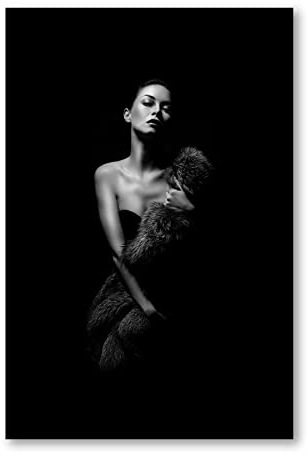 Postereck - 1919 - Frau Erotik, Sinnlich Model Tanzen Sexy Fashion - Wandposter Fotoposter Bilder Wandbild Wandbilder - Leinwand - 40,0 cm x 30,0 cm