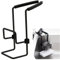 Organizador Fregadero Colgante Esponjas Cocina - Colgar Porta Estropajos Portaesponjas Estante Almacenamiento para Metal Impermeable Esponja Grifo No Requiere Perforación, Negro