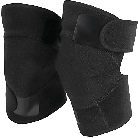 Rodillera de terapia magnética, rodillera magnética con autocalentamiento para rodillas, alivio del calor muscular, calambres(tamaño medio)
