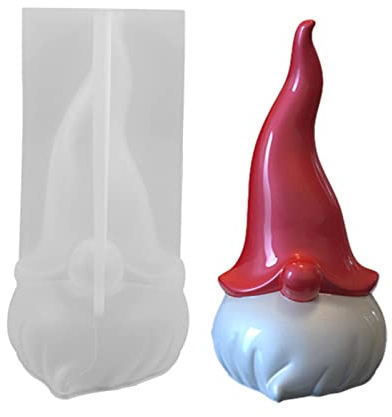 Latex Vollform Gießform Gartenzwerg, Gartenzwerg Form Für Betonhandwerk Und Seifenherstellung, DIY Gnome Ornament Form, 3D Gnome Epoxidharz Form, Silikon Kristallharz Gießform Für Kunsthandwerk