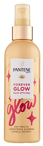 Pantene Pro-V Forever Glow Haarstyling-Öl, 24h Halt, höchster Glanz, genährtes Haar, stoppt Kräuselungen, Behandlung ohne Ausspülen, 200 ml
