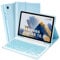SOPPY Étui avec clavier rétroéclairé pour Samsung Galaxy Tab A8 10,5 2022 (SM-X200/ X205/X207) - Bleu