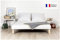 Générique Sommier Wyatt Blanc(140x190cm) Fabrication Francaise (Pieds Offert)