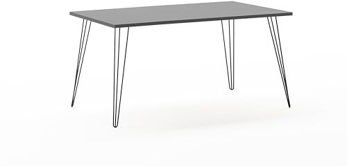 Schildmeyer Fynn Schreibtisch Esszimmertisch 1600, 701918, Platingrau, 160 x 80 x 74 cm