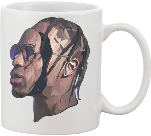 Functon+ Taza de cerámica Robotic Rapper Face color blanco